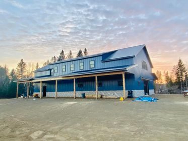 Custom roof truss design for a residential project.